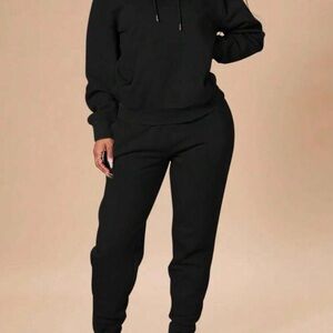SHEIN Classic Black Jogger Set